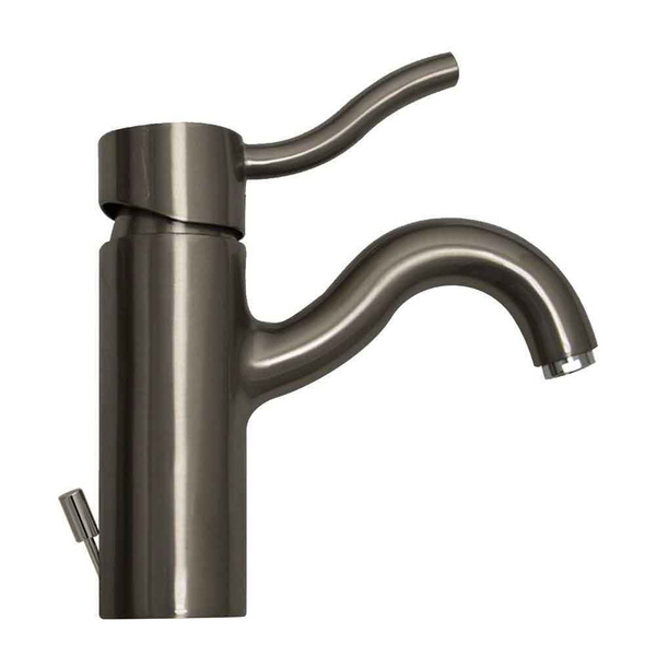 Whitehaus Venus Sgl Hole/Sgl Lever Lavatory Faucet W/ Pop-Up Waste, Nckl 3-4440-BN